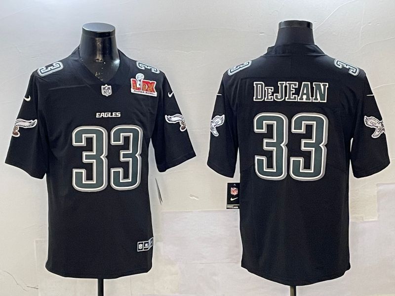 Men Philadelphia Eagles #33 DeJean Black Fashion 2025 Nike Limited NFL Jersey style 1
